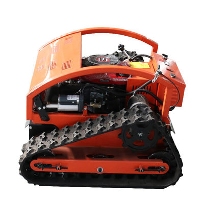 qualidade  Mini Crawler 4-Stroke Lathe Lawn Mower Grass Blade Robot Remote Control Zero Mower For Agricultural Machinery fábrica